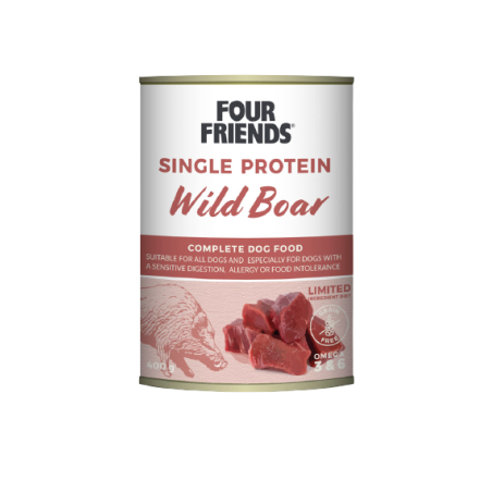 FOUR FRIENDS SINGLE PROTEIN WILD BOAR 400G