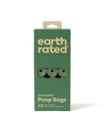 Earth Rated 100% герметичные пакеты Neutral Poop 21 рулон / 315 шт.