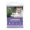 FOURFRIENDS UNSCENTED CAT LITTER 10KG наполнитель Лаванда комкующийся, безпылевой by Intersand