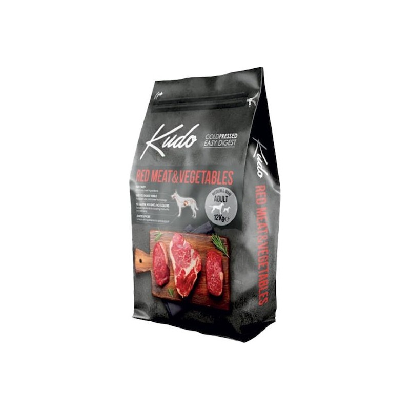 Kudo Red Meat & Vegetables cold-pressed dog food 12kg