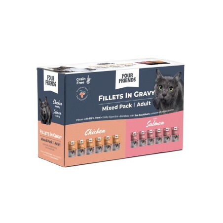 FOURFRIENDS KASSIENE KANA KASTMES X 6 & LÕHE KASTMES X 6 TÄISKASVANUD KASSIDELE