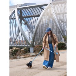 DUKIER LEASH SOFT BLUE SIZE S