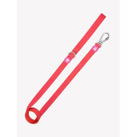 DUKIER LEASH KALEIDO PINK GRID SIZE S